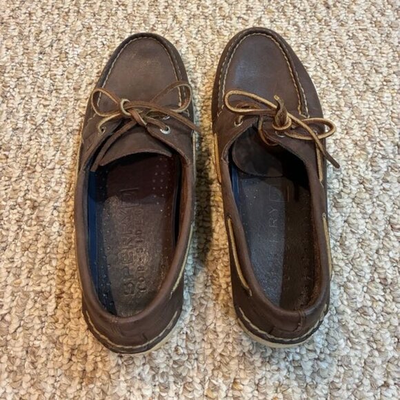 Sperry Classic Top Sider Boat Shoe Brown Size 11 Like New - Picture 1 of 5